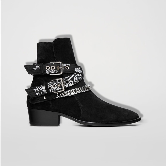 🌸 🔥💫AMIRI Bandana Buckle Boots - Picture 6 of 16